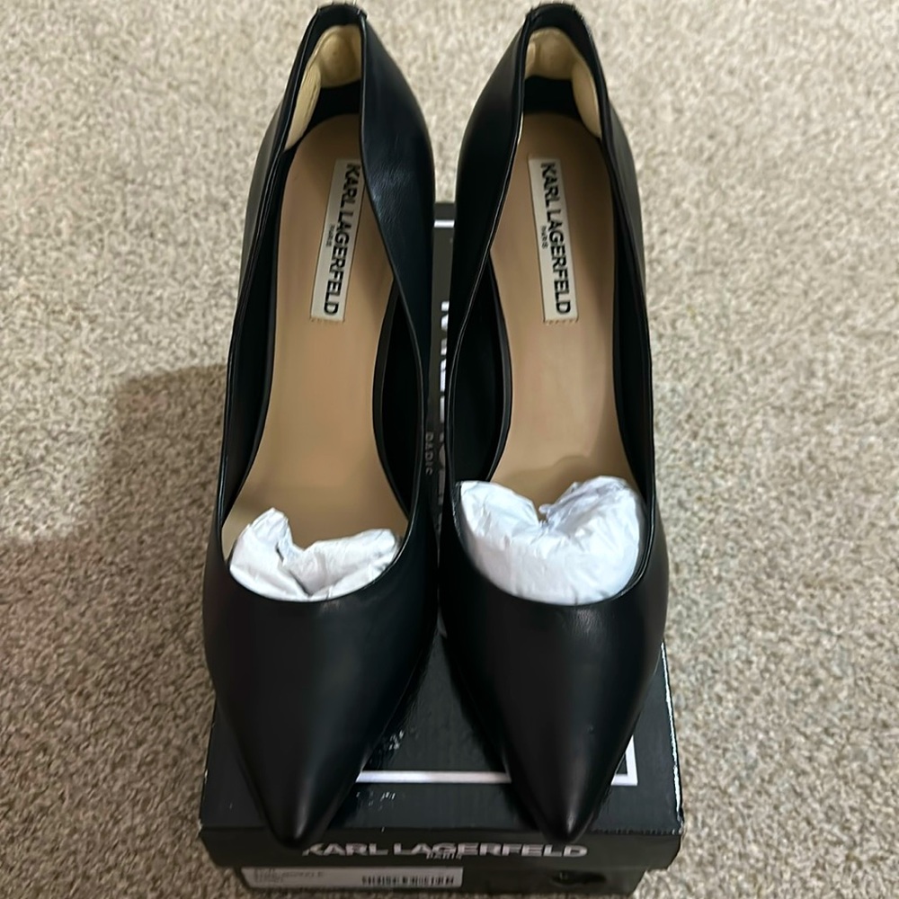 Karl Lagerfeld Paris Royale Leather Stiletto Pumps